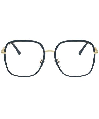 Stylishly oversized ultra -light reading glasses 2.0 men women cozy quadratical blue light filter computer reader large frame glare -free presbyopia glasses people with big heads/faces - Buy Online on GoSupps.com