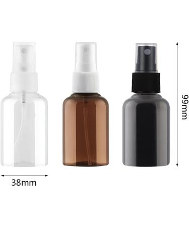 Zeoabsy 12-Pack 50ml Brown Plastic Spray Bottles - Fine Mist Pump Atomizer for Cosmetics Perfumes & More - Buy Online on GoSupps.com