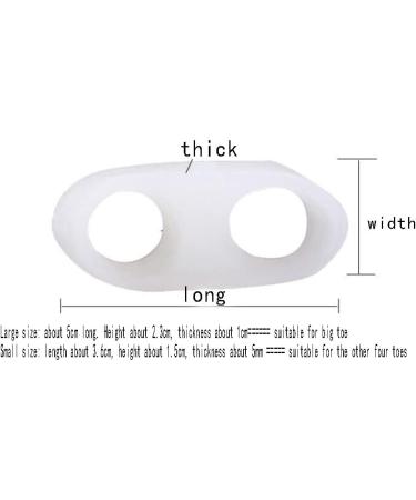 Deaver Double Loop Silicone Gel Toe Separator for Valgus Correction | Unisex Foot Care - 2 Pairs - Buy Online on GoSupps.com