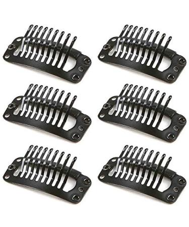 nuoshen 30 Pcs Wig Clips Snap Clips Hair Extensions Clips U-Shape Snap Clips 9 Teeth Comb Clips for Hair Extensions 3.2 cm - Buy Online on GoSupps.com