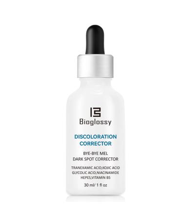 Discoloration Correcting Serum - Glycolic Acid & Kojic Acid - Defense & Correcting Skin 30ml 1 Fl Oz (Pack of 1)
