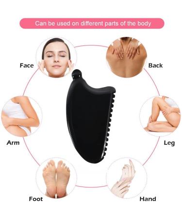 Premium Gua Sha Face Massager - Lymphatic Drainage & Facial Sculpting Tool | Wildling Gua Sha Stone - Buy Online on GoSupps.com
