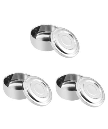 Magiclulu 3st shaving bowl men soap for men soup bowl made of bamboo foam shell container with lid men's shave razor razor soap shaving shaver man