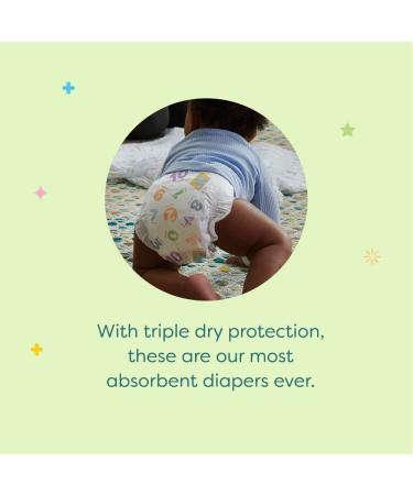 Babyganics Size 3 Diapers (136 Count) - Absorbent, Breathable, Triple Dry Protection - Buy Online on GoSupps.com