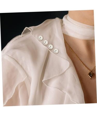 Anneome Decorative Rivets 150 Sets Pearl Claw Nails White Button Down Pearls Round Rivets Pearl Rivets Studs Clothing Mold 0.5X0.5X0.5CM White - Buy Online on GoSupps.com