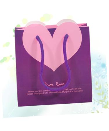 Healifty 3pcs Paper Bags Wedding Paper Bag Papar Bags Purple Love Shopping Gift Bag 1 count (Pack of 1) Purplex3pcs - Buy Online on GoSupps.com