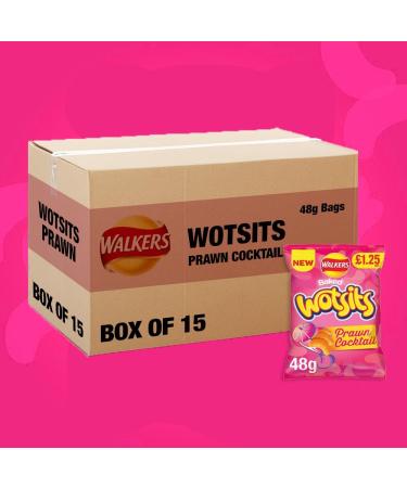Walkers Wotsits Prawn Cocktail 48g (30 Bags)