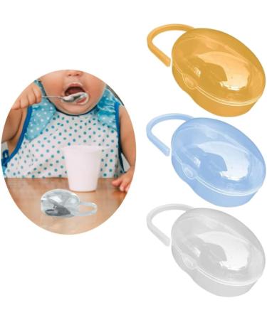 Beito 3pcs BPA-Free Pacifier Holder Case - Baby-Resistant Storage Box for Soothers & Supplies - Buy Online on GoSupps.com
