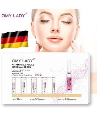 Omy Lady AntiAging Vitamin C Serum 2 ml x 7 pieces concentrate high dose against pigment age spots dark spots uneven skin tone excessive pigmentation - Buy Online on GoSupps.com