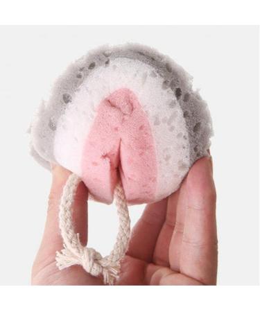 2Pcs Soft Bath Sponge Brush - Massage & Moisturizing Dead Skin Remover - Spa Foam Shower Scrubber with Rope Holder - Buy Online on GoSupps.com