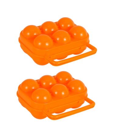Hemoton 2pcs Outdoor Egg Carton Fridge Food Tray Outdoor Egg Container Egg Organizers Devil Travel Water Bag