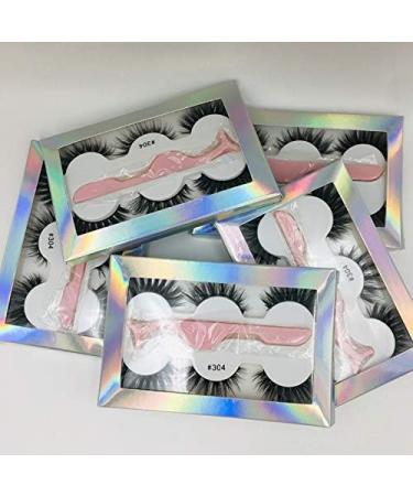 Desikixudy 3 Pairs 3D Lashes Natural False Eyelashes Dramatic Fluffy Soft Wispy Volume Reusable Eyelash 306 - Buy Online on GoSupps.com