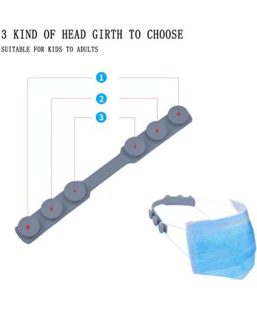 Papieeed Yamyidar Mask Band Extension - Anti-Straff Mask Holder & Ear Strap Accessories for Comfortable Wear - Random Color - Buy Online on GoSupps.com