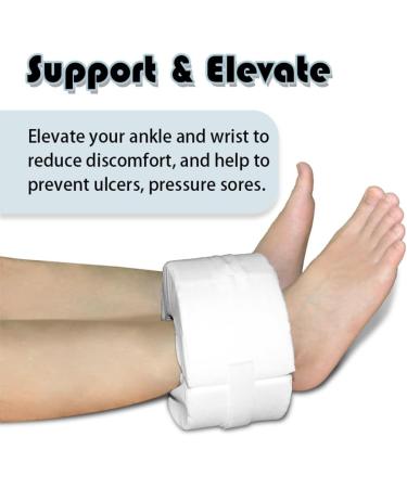 Foot Support Pillows - Ankle Heel Elevators for Pressure Sores & Soreness Relief | International Shipping - Buy Online on GoSupps.com
