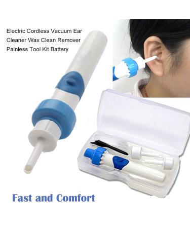 Premium Electric Ear Wax Remover - Safe Effective Ear Cleaner for Babies Kids & Adults | Removable Silicone Tips - Buy Online on GoSupps.com