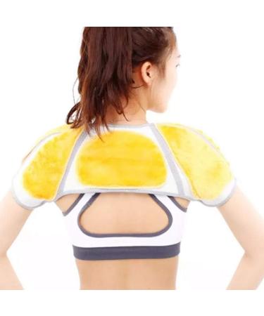 Microwavable Shoulder Warmer Neck Heat Pad & Massager | Double Shoulder Support Brace for Pain Relief - Shop Now - Buy Online on GoSupps.com