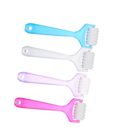 Mikinona 4Pcs beauty massager manual massage tools jade face roller skin care roller tightening tool cosmetic