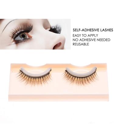 Vegan 3D Self-Adhesive Artificial Eyelashes - Reusable & No Stimulation - Wrong Eyelash Extension Set (10#) | International Shipping - Buy Online on GoSupps.com
