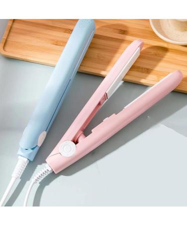 Mini Dual-Purpose Curling Iron Ceramic Mini Hair Curler Portable Mini Curling Iron Travel USB Rechargeable Curling Wand Mini Dual-Purpose Curling Iron for Short Hair (Pink+Blue) - Buy Online on GoSupps.com