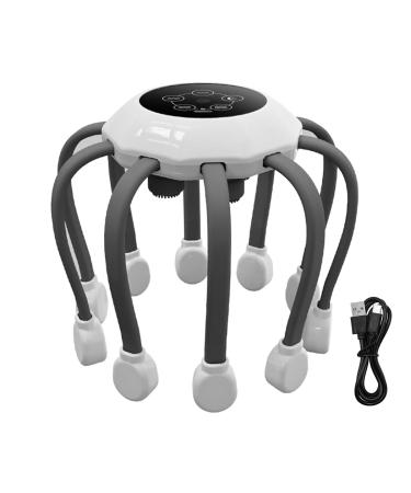WangCl electrical scalp massager head massage device 10 massage decs 5 modes portable wireless head massage for stress relaxation and tension