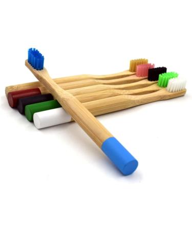 FRCOLOR Bamboo Toothbrush - Eco-Friendly Wooden Bristle Toothbrush for Adults | Sustainable Oral Care - Buy Online on GoSupps.com