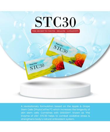 10 Packs Super Life STC30 Stem Cell Anti Aging Antioxidant Wrinkles Total Care 15 Sachets x 1500mg - Buy Online on GoSupps.com