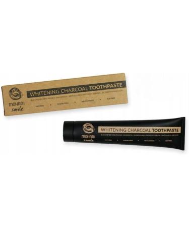 Mohani Mohani Whitening Toothpaste with Active Charcoal | Black Toothpaste Fluoride Free Adult | Whitening Toothpaste for Anti-Caries Protection and Long-Lasting Freshness (75 ml) - Buy Online on GoSupps.com