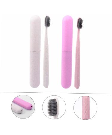 ULTECHNOVO Toothbrush Set for Adults - 2pcs Manual Cleaning Brushes in Assorted Colors - Eco-Friendly PP Material - Buy Online on GoSupps.com