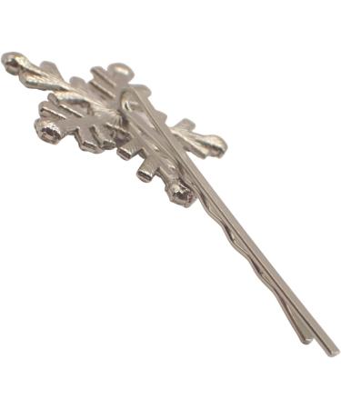 Topkids Accessories 2pc Rhinestone Christmas Hair Accessories Hair Grips - Hair Slides Hair Slides for Women or Girls Bridal Hair Accessories Wedding Hair Accessories for Women (Silver Snowflake) - Buy Online on GoSupps.com