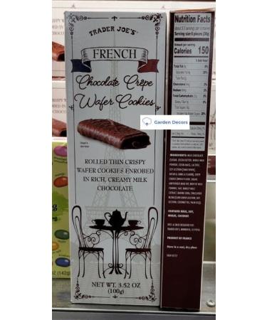 Trader Joe's French Chocolate Crepe Wafer Cookies 3.52oz 100g - Two Boxes - Buy Online on GoSupps.com