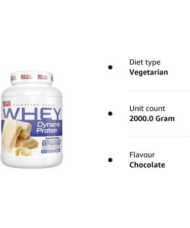Medi-Evil Nutrition Whey Dynamic Protein White Chocolate Flavour 2kg 66 Servings Whey Protein Powder for Muscle Growth Vegetarian Chocolate 66 Servings (Pack of 1) - Buy Online on GoSupps.com
