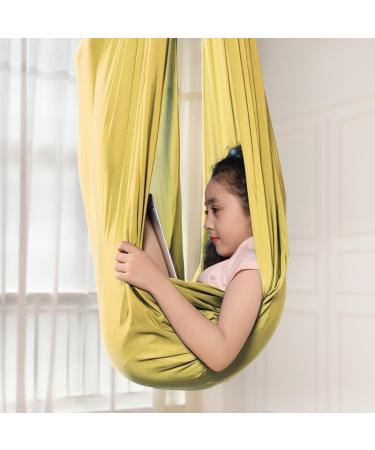 Ssimoo Children Sensory Full Body Socks for Autism - Stretchy & Breathable Body Sox for Stress Reduction in Young Girls - 100x280cm Gold - Buy Online on GoSupps.com