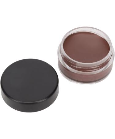 Eyebrow Makeup Cream Slanted Brush Waterproof Sweatproof Skin-friendly for Home Use (Dark Brown) - Buy Online on GoSupps.com
