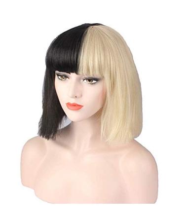 BGHJUE 28cm Bob Wig for Black & White Women - Brazilian Straight Glueless Lace Hair - Buy Online on GoSupps.com