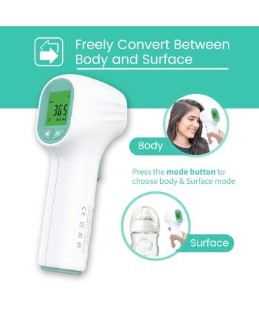 Buy RoHS Non-Contact Digital Infrared Thermometer - Accurate & Safe for Adults Kids Babies & Elderly | Fast International Shipping - Buy Online on GoSupps.com