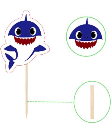 24 Pieces Shark Baby Cake Topper Decorations Used for Family Baby Showers and Birthday Party Decorations Shark Themed Party. - Buy Online on GoSupps.com