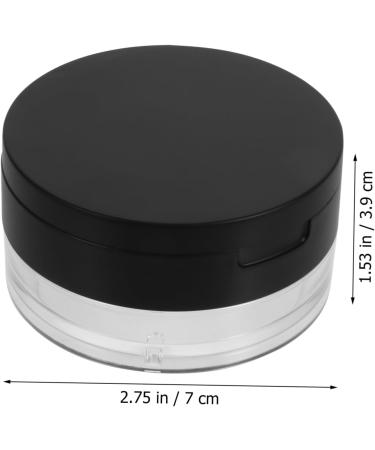 ASAKKURA 6 Pcs Elastic Mesh Loose Powder Box Face Powder Blusher Makeup Jars Containers DIY Black Abs - Buy Online on GoSupps.com