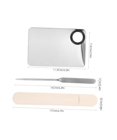 Buy Korean Liquid Foundation Palette Set Portable Makeup Spatula & Tray for Artists | Best Mixing Tool for Flawless Makeup - Buy Online on GoSupps.com