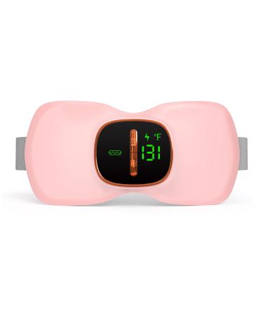 Portable Cordless Period Heating Pad  Heating Pad for Period Pain Relief  Heating Pad for Cramps with 3 Heating Levels | 3 Massage Modes for Back or Belly Heating Pad for Girls and Women