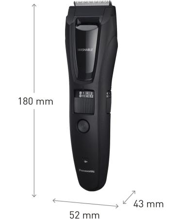 Panasonic ER-GB61-K503 Trimmer for Men - 3 in 1 Rechargeable Beard Body & Head Grooming | Stainless Steel Long Battery Life 39 Settings 3 Accessories - Black/Silver - Buy Online on GoSupps.com