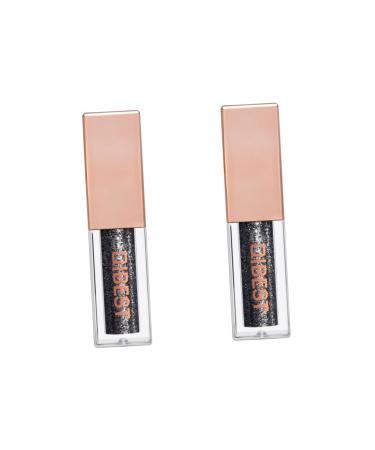 WOONEKY 2 Pcs Eye Makeup Glittery Liquid Eyeshadow Glitter Eye Shadow Liquid Matte Eyeshadow Liquid Eyeliner