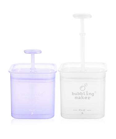 VICASKY Facial Cleansing Bubble- 2 Pcs Facial Cleansing - Facial Foam Cup Bubble Maker Facial Skin Cleansing Care Facial Foamer Cup Foam Maker