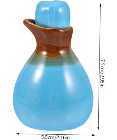 Minkissy 4-Piece Porcelain Soy Sauce Containers with Essential Oils | Japanese Spa Glass Vials & Lid | Perfect for International Shipping - Buy Online on GoSupps.com