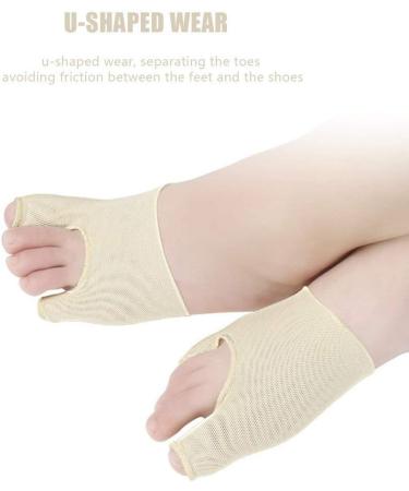 Hallux Valgus Bandage - Comfortable & Breathable Double Toe Foot Cover | Big Foot Correction with Shared Insole | Fits Sizes 38-43 - Buy Online on GoSupps.com