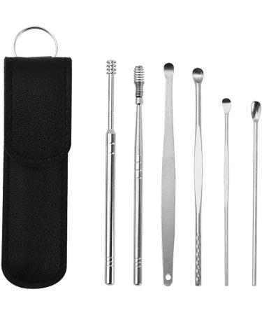 6PCS Ear Cleaner Wax Removal Tool Earpick Sticks - Earwax Remover Curette for Health Care - Buy Online on GoSupps.com