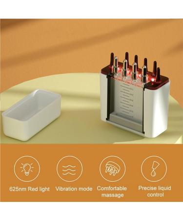 Rxuaw Electric Hair Oil Applicator Massage Comb Soft Scalp Head Fluid Brushes Therapy Head Massage Comb for Hair Care and Treatment White - Buy Online on GoSupps.com