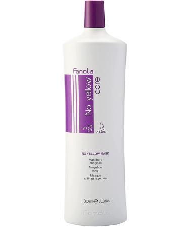 Fanola No Yellow Mask 33.8 oz - Anti Brass Purple Mask for Blonde, Silver, Gray Hair - Toning Mask to Remove Yellow Tones & Brassiness - Buy Online on GoSupps.com