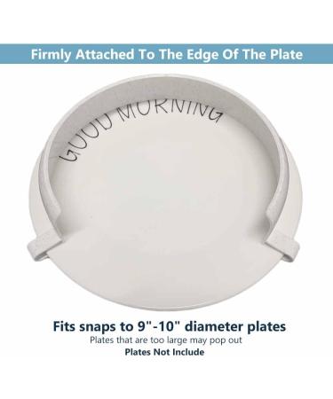 Clip-On Guard: Reusable Food Plate Spill Prevention Aid for Elderly, Parkinson Patients, Bedridden & Disabled - Buy Online on GoSupps.com