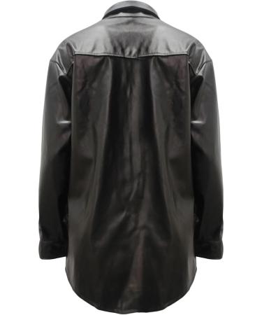 Shop Dantazz Women's Short Black Leather Jacket - Casual Motorcycle Blouse | Autumn Winter Fashion Blazer - Buy Online on GoSupps.com