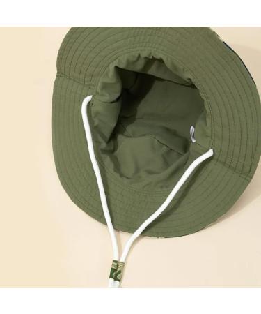 XYIYI Kids Bucket Hat - Adjustable Sun Hat for Boys & Girls 4-8 Years | Camouflage Dinosaur Print - Buy Online on GoSupps.com